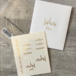 Dior Novelty J’adore Temporary tattoos Limited Edition
